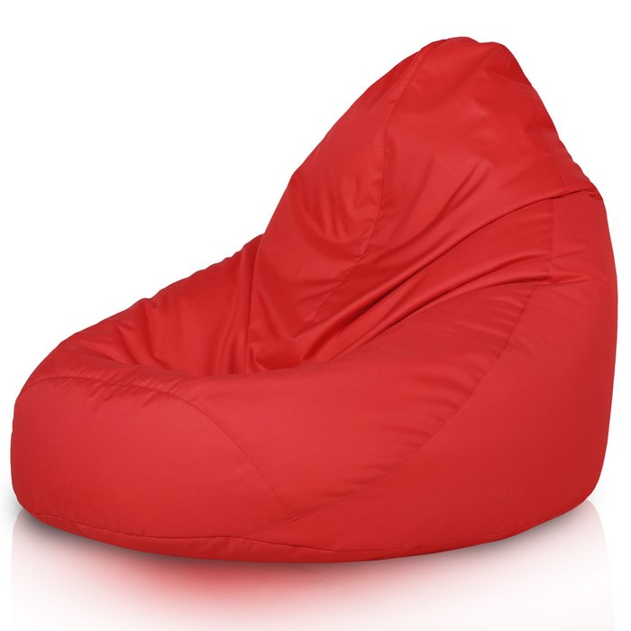 Rouge Pouf Poire de jardin Drop XXL nylon