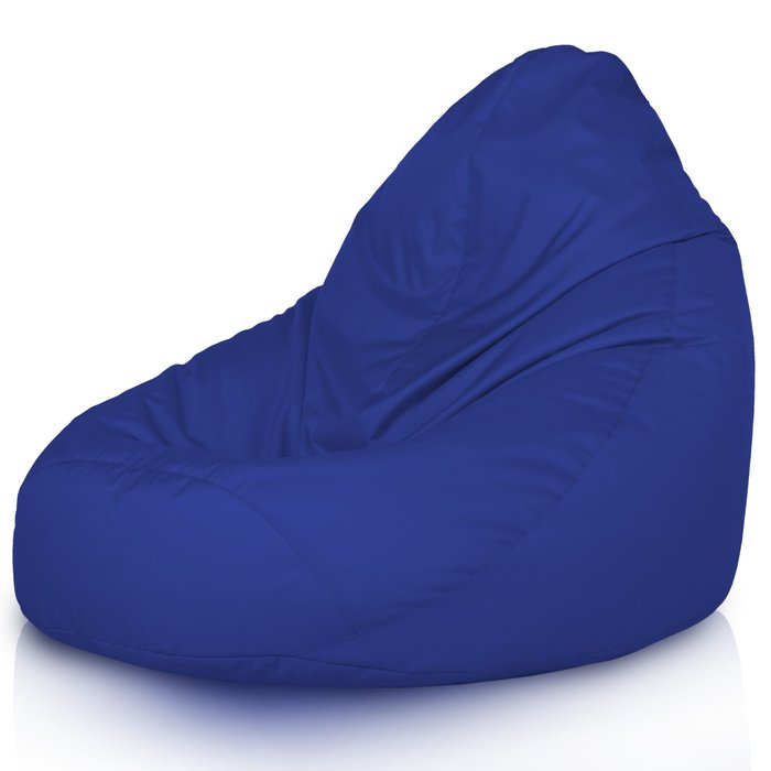 Bleu foncé Pouf Poire de jardin Drop XXL nylon