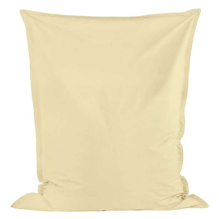 Crème Pouf Poire Coussin XXL simili-cuir