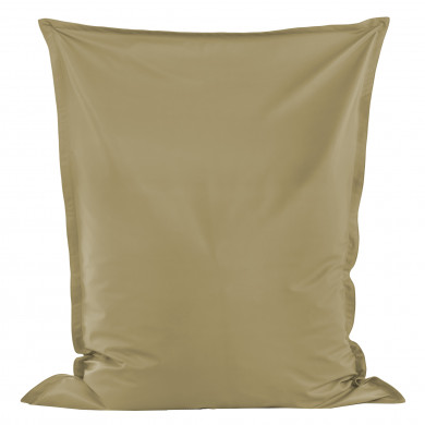 Beige Pouf Poire Coussin simili-cuir