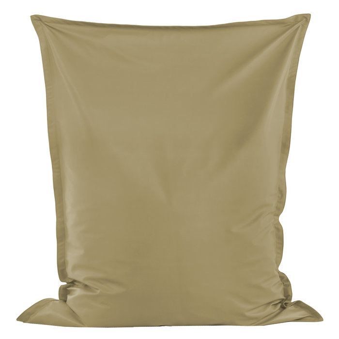 Beige Pouf Poire Coussin XXL simili-cuir