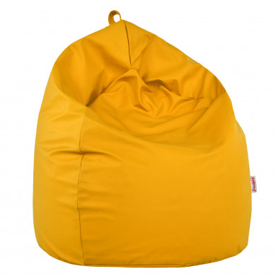 Jaune Pouf Poire simili-cuir