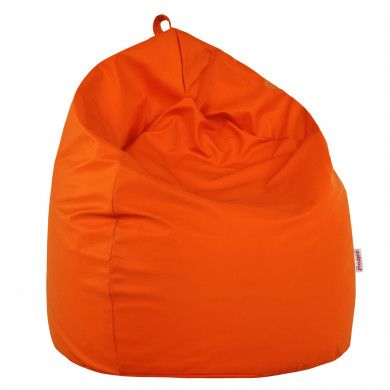 Orange Sitzsack Kunstleder