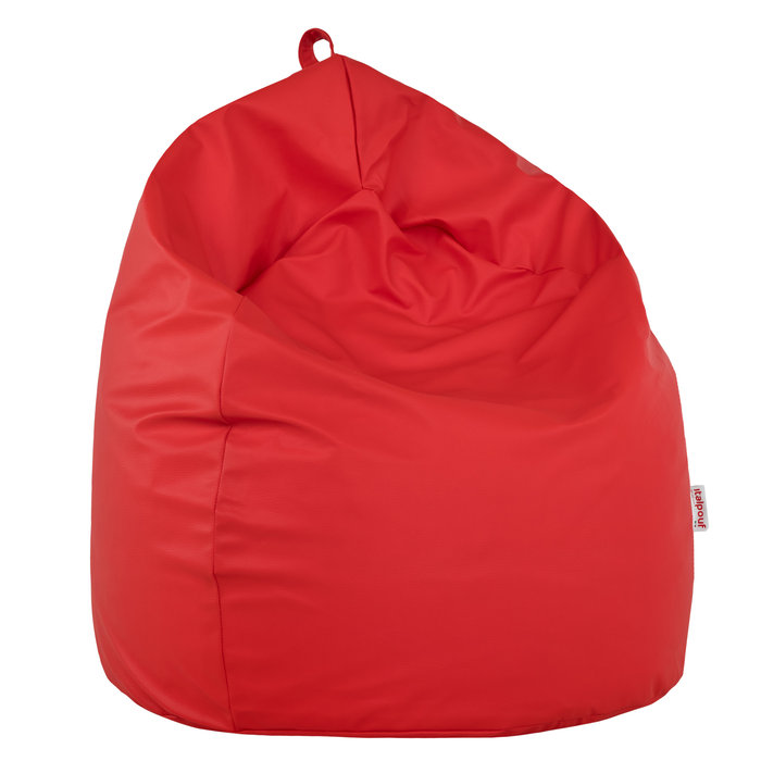 Rouge Pouf Poire Enfants simili-cuir