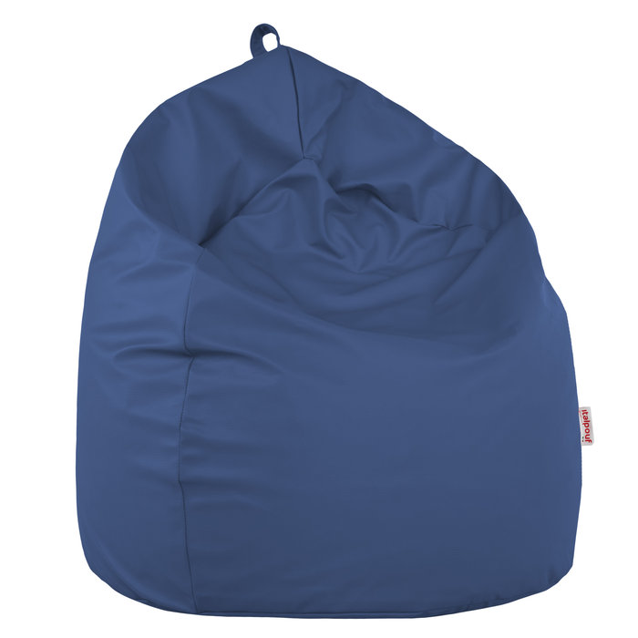 Bleu Pouf Poire Enfants simili-cuir