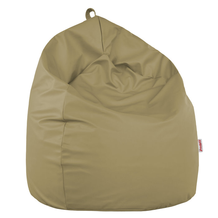 Beige Pouf Poire Enfants simili-cuir