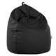 Noir Pouf Poire simili-cuir