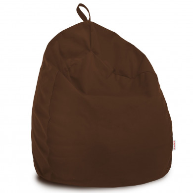 Marron Pouf Poire Enfants velours