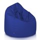 Bleu foncé Pouf Poire nylon