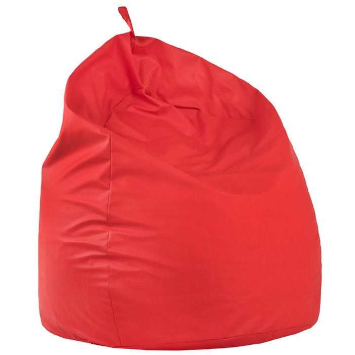 Rouge Géant Pouf Poire XXL simili-cuir