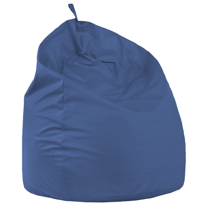 Bleu Géant Pouf Poire XXL simili-cuir