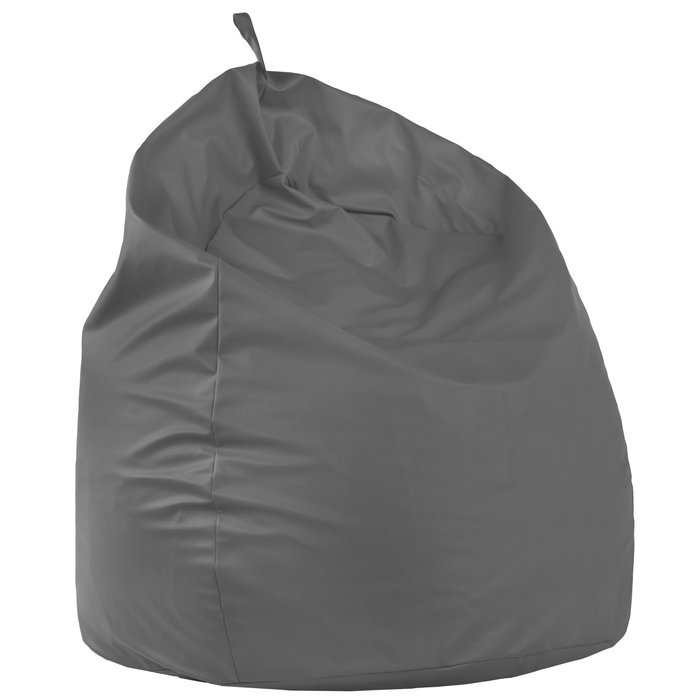 Gris Géant Pouf Poire XXL simili-cuir