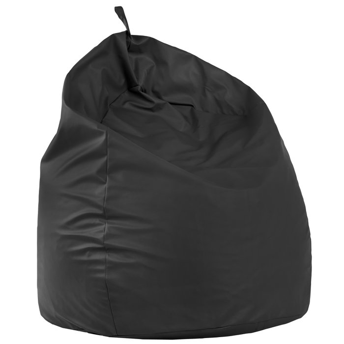 Noir Géant Pouf Poire XXL simili-cuir