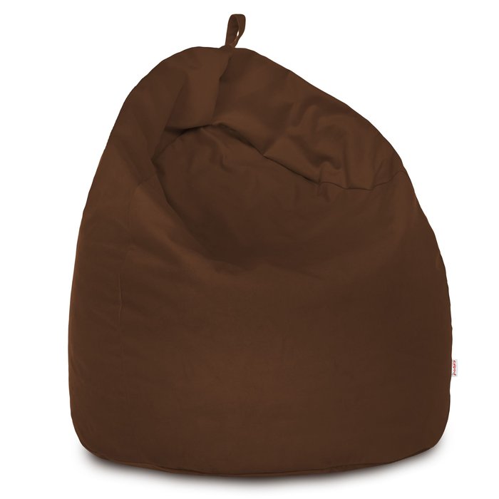 Marron Géant Pouf Poire XXL velours