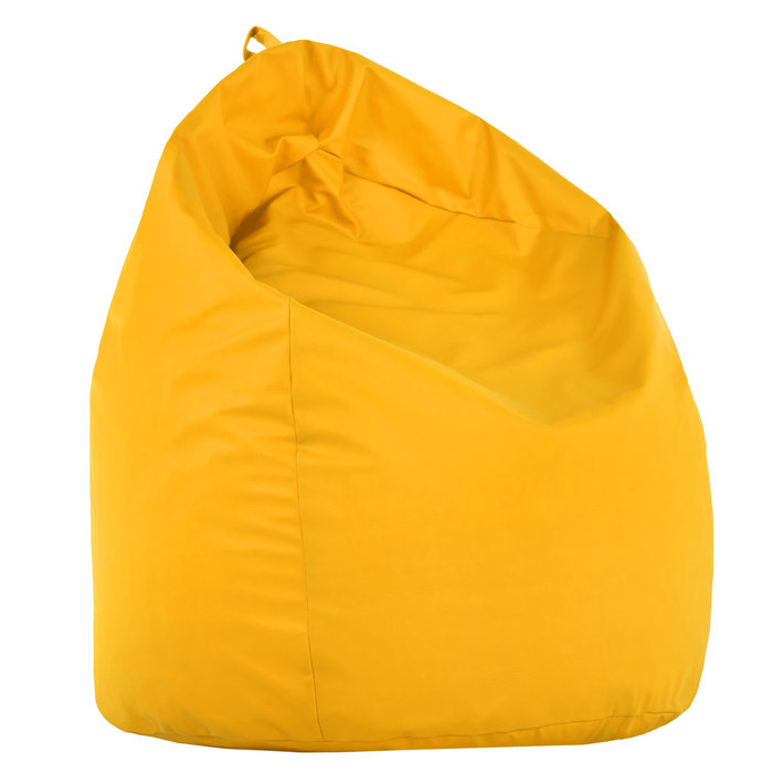 Jaune Pouf Poire XL simili-cuir