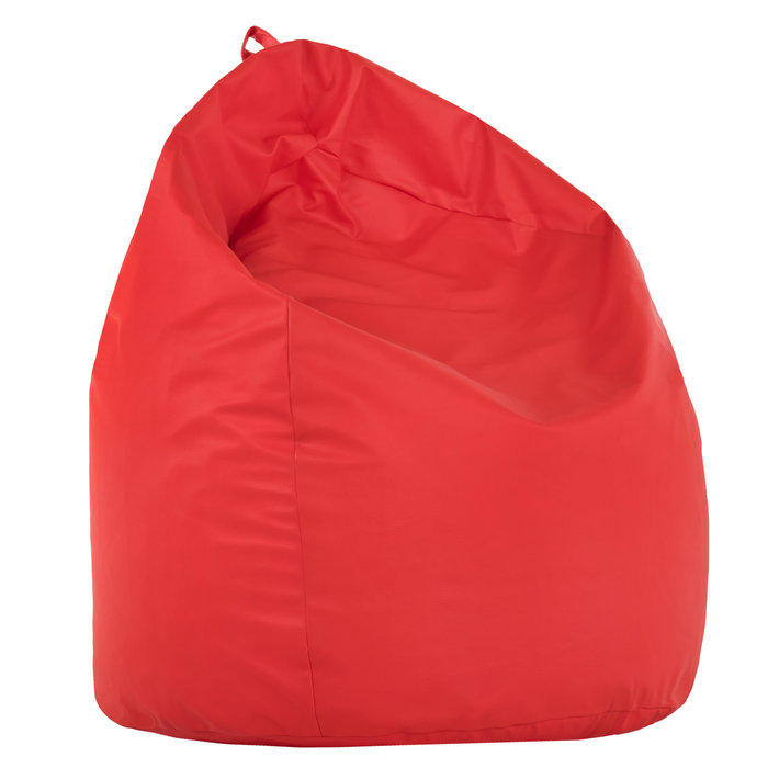 Rouge Pouf Poire XL simili-cuir