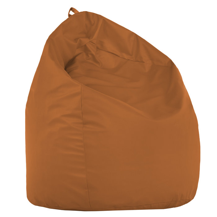 Marron clair Pouf Poire XL simili-cuir