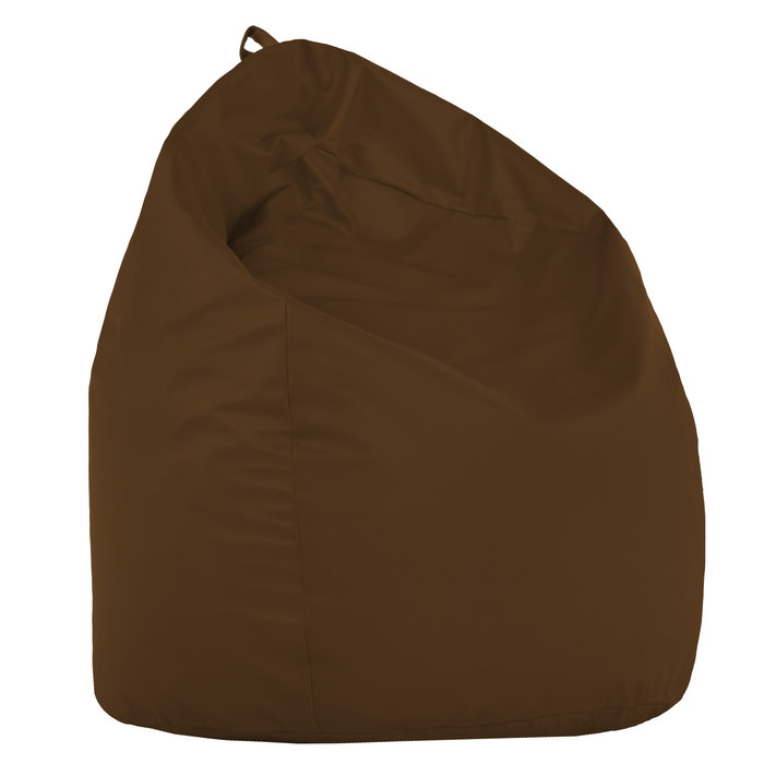 Marron Pouf Poire XL simili-cuir