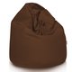 Marron Pouf Poire velours