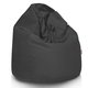Gris Pouf Poire velours