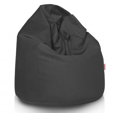 Gris Pouf Poire velours