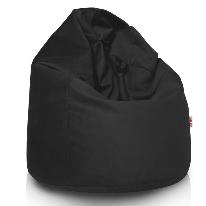 Noir Pouf Poire XL velours