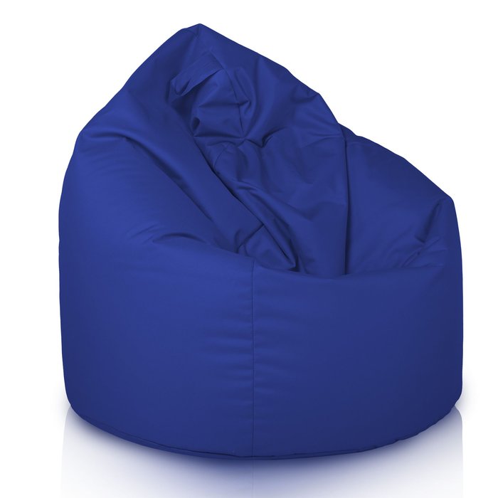 Bleu foncé Pouf Poire XL nylon