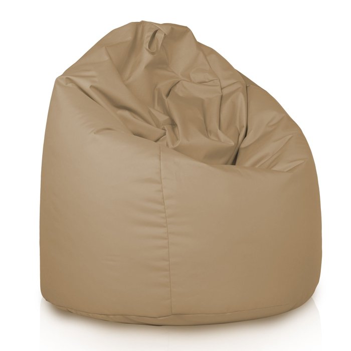 Beige Geant Pouf Poire XXL nylon