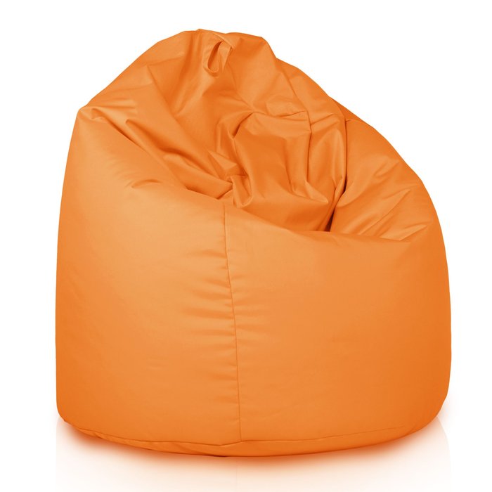 Orange Geant Pouf Poire XXL nylon