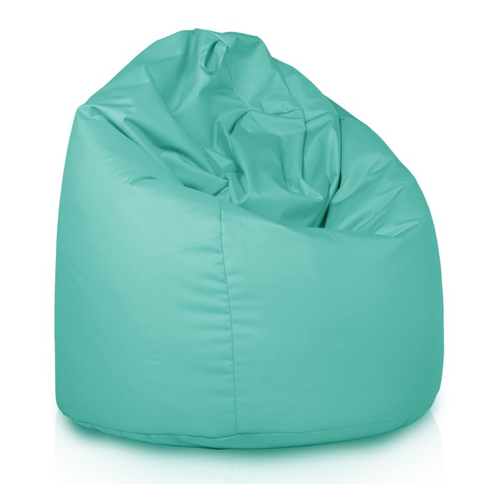 Turquoise Geant Pouf Poire XXL nylon