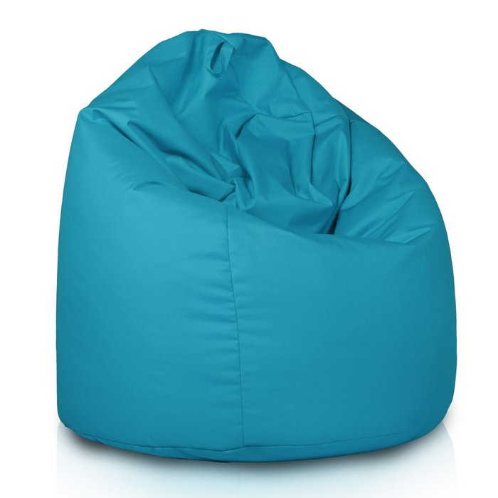 Bleu Geant Pouf Poire XXL nylon