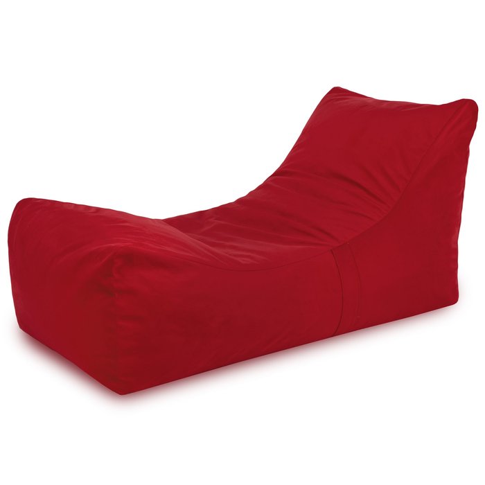 Rouge Pouf Poire Fauteuil Lounge Athènes velours