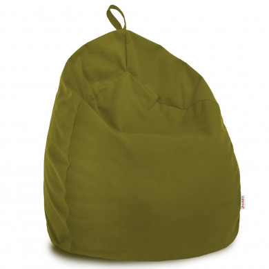 Vert Pouf Poire Enfants velours