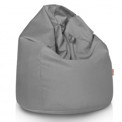 Acier Pouf Poire velours
