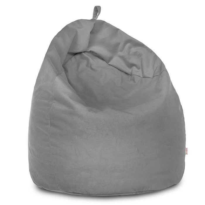 Acier Géant Pouf Poire XXL velours