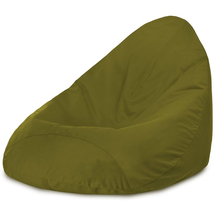 Vert Pouf Poire Drop XXL velours