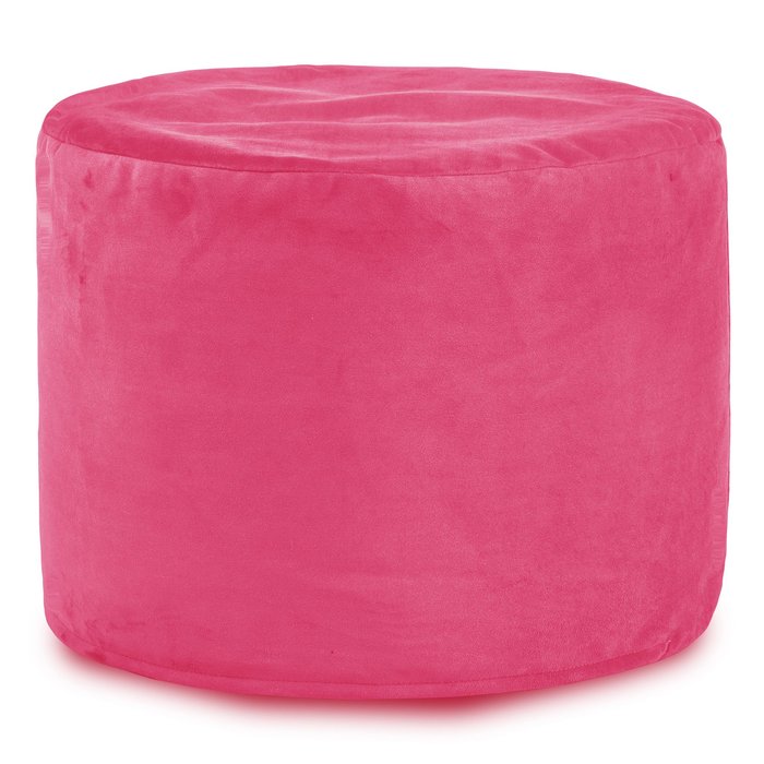 Rose Pouf Cylindre velours