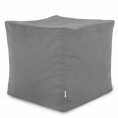 Stahl Sitzhocker Plüsch Cubo