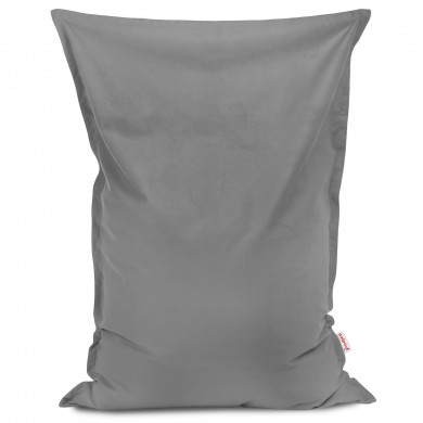 Acier Pouf Poire Coussin velours