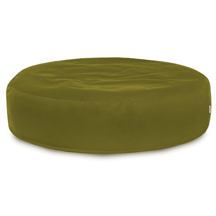 Vert Coussin Rond Monaco velours