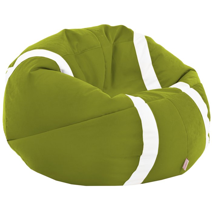 Vert Pouf Balle De Tennis Velours