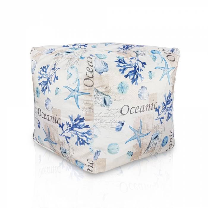 Ocean Pouf Cube 