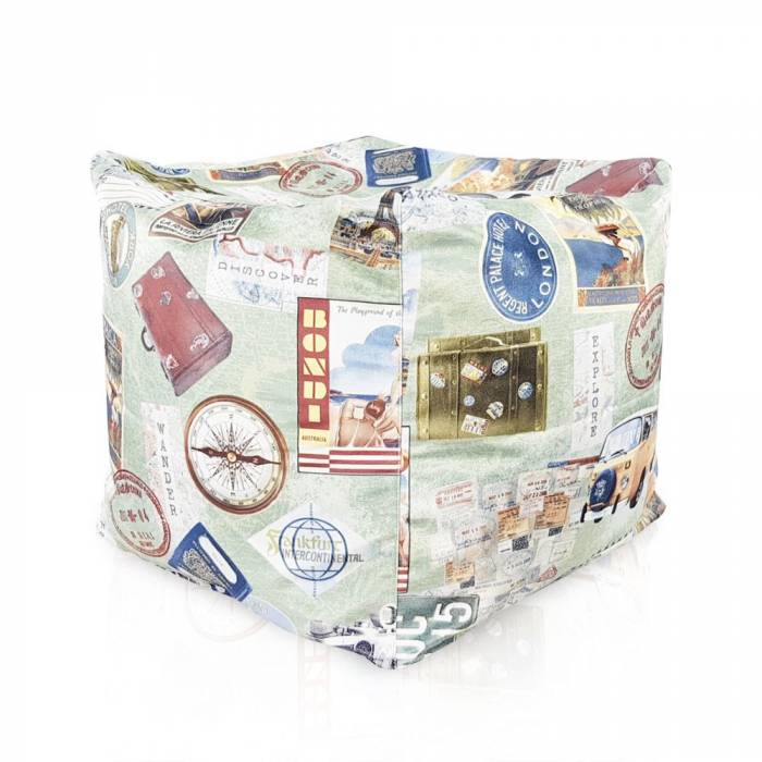 Travel Pouf Cube 