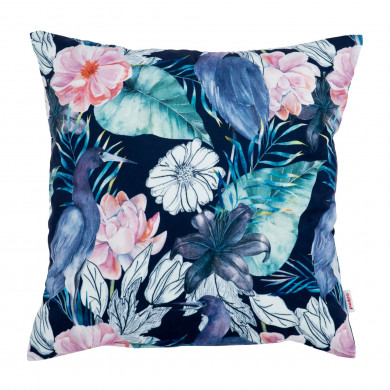 Oiseaux peints à l'aquarelle Coussin Carré