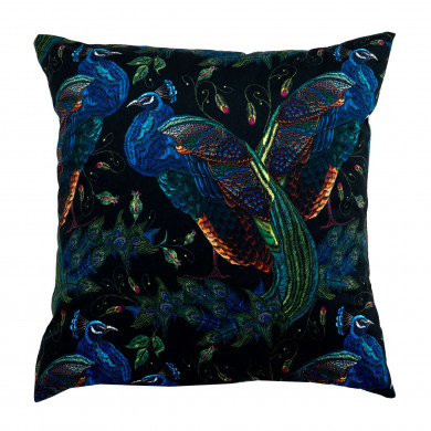 Paon de paradis Coussin Carré