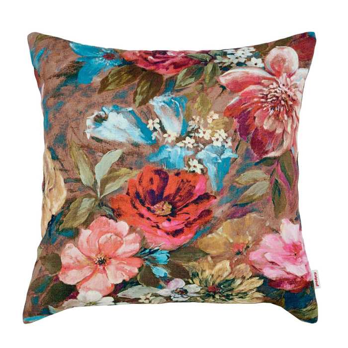 Fleurs colorées Coussin Carré 