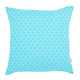 UV blanc et bleu Coussin Carré Extérieur  UV blanc et bleu Coussin Carré Extérieur