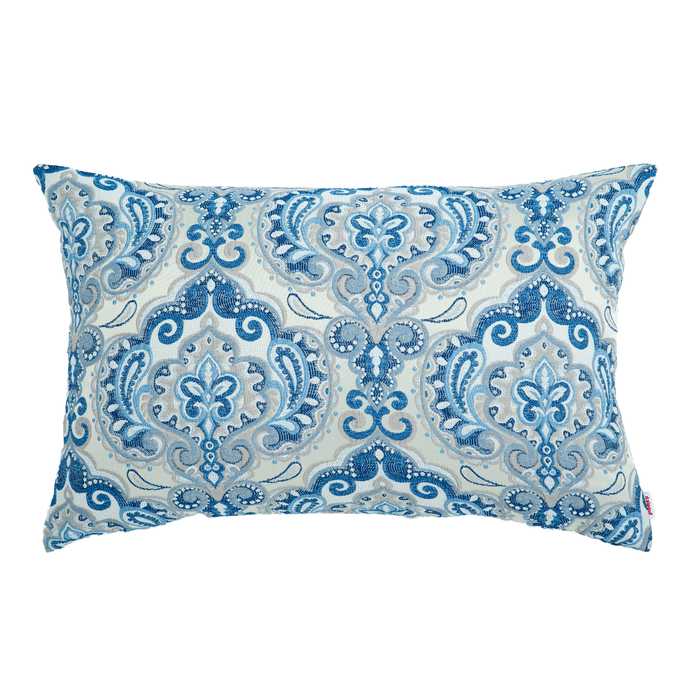 Bleu tissé Coussin Rectangulaire Pour Salon 