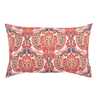 Rouge tissé Coussin Rectangulaire Pour Salon 