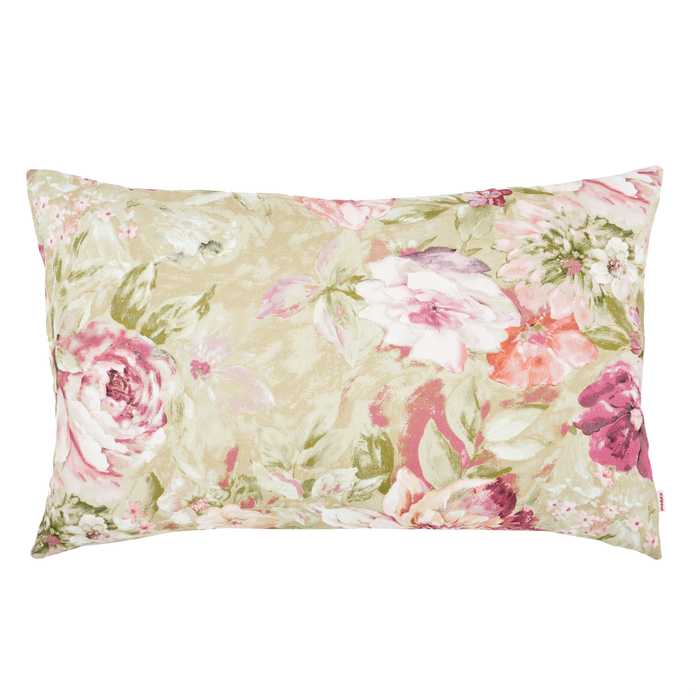 Fleurs pastels Coussin Rectangulaire Pour Salon 